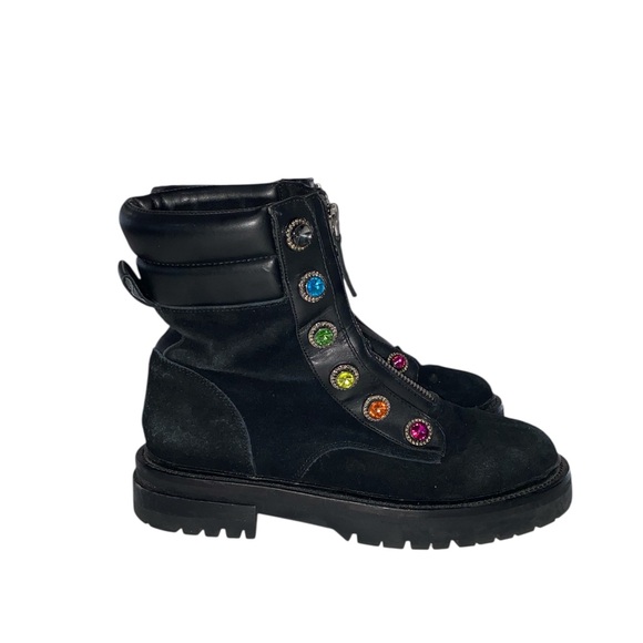 Kurt Geiger bejeweled black boots - Picture 3 of 13